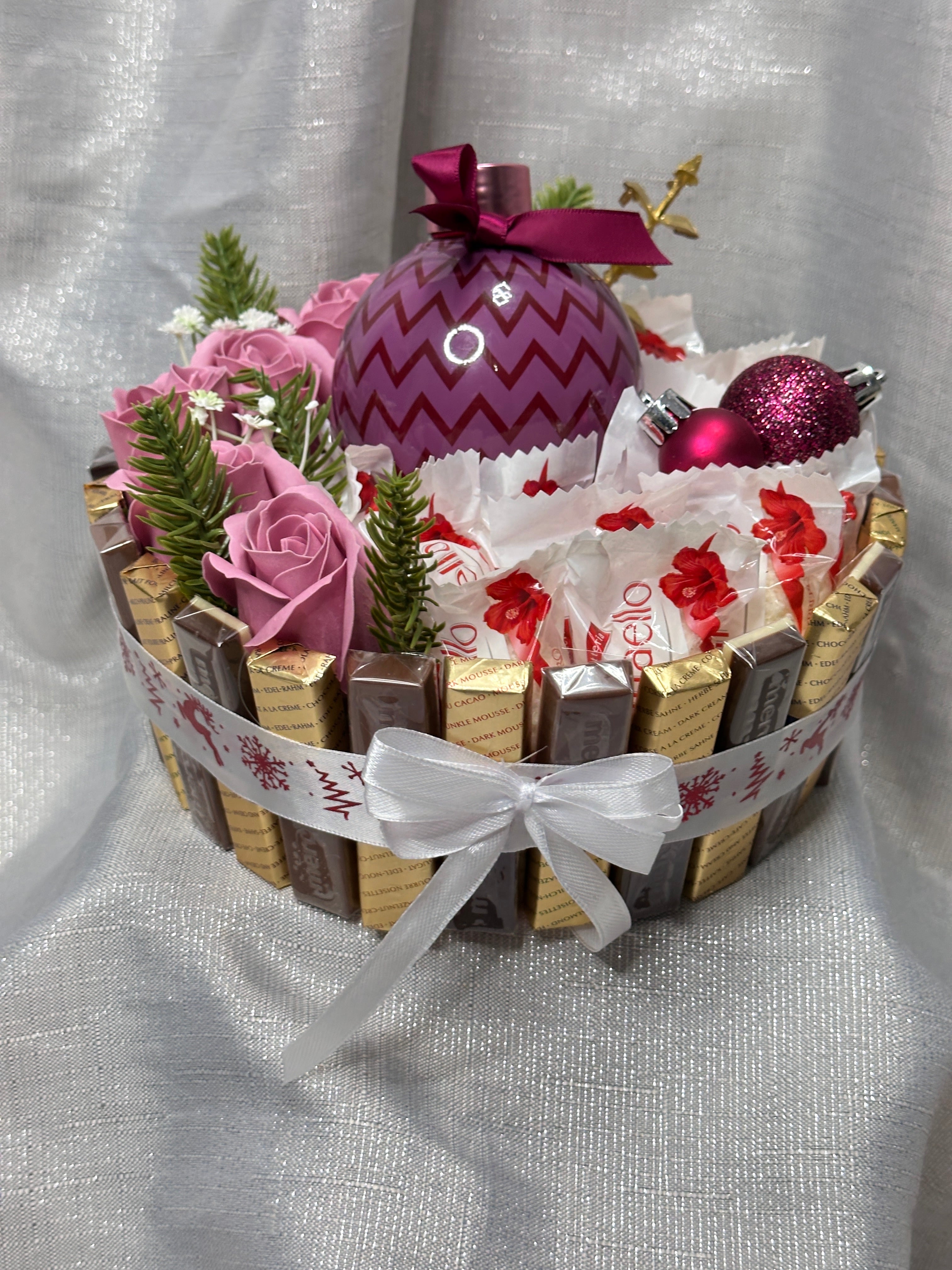 Weihnachtliche Merci "Torte" mit Raffaello